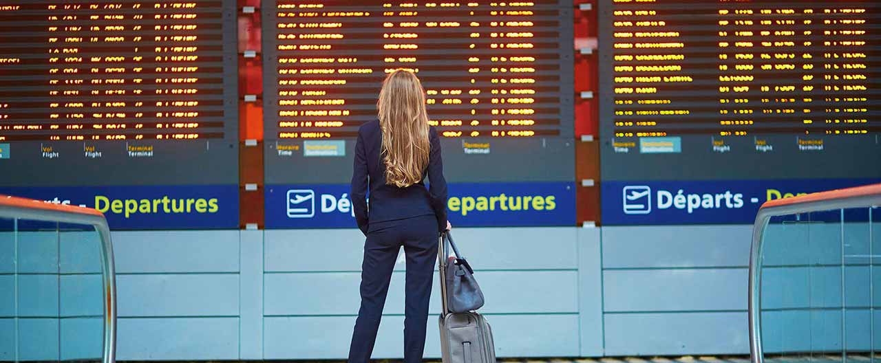 woman in airport